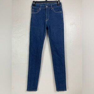 Levi's 721 High Rise Skinny Jeans Women's actual 24x31.5 Italian Fabric